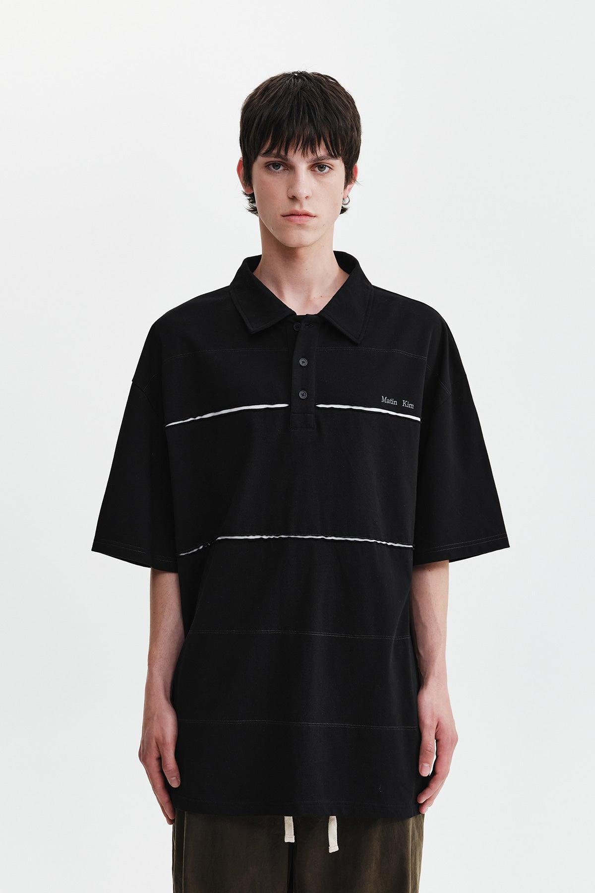 Matin Kim - Cut Out Block Collar Top (Black) product image 6 | TRAB K-Fashion Australia