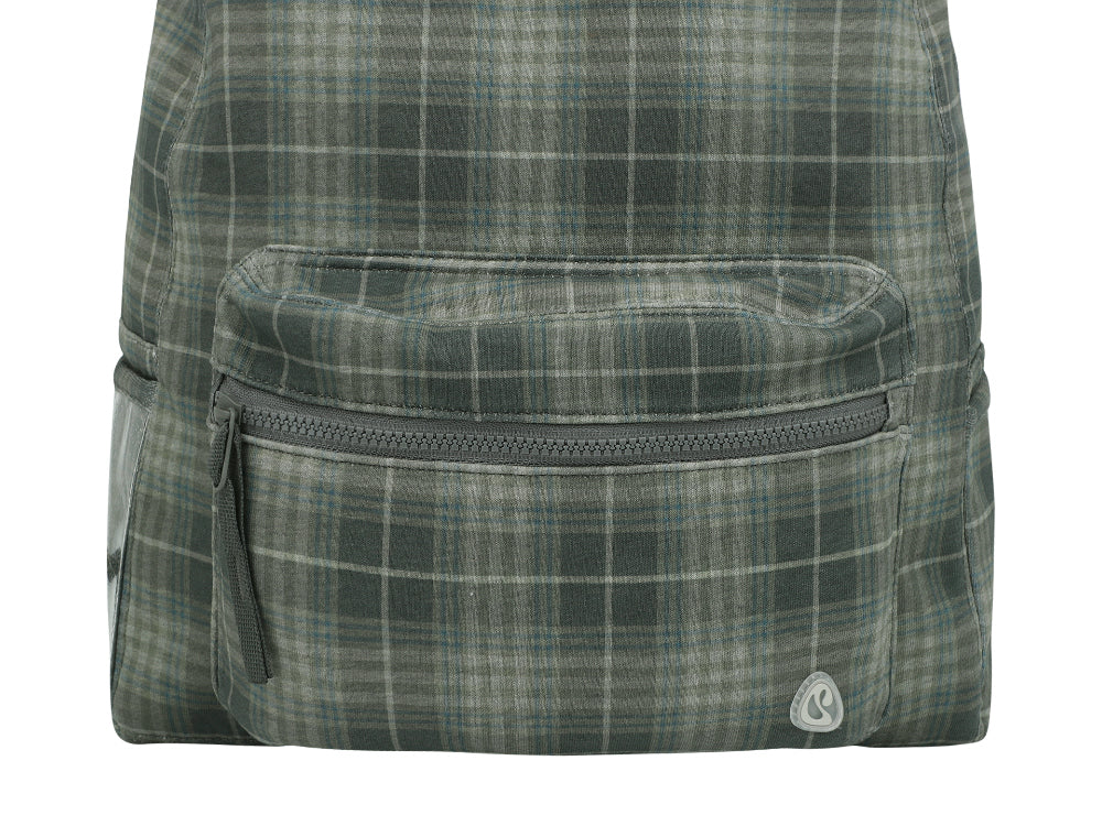 Coyseio - Chunky Sweat Check Backpack (Khaki) product image 15 | TRAB K-Fashion Australia