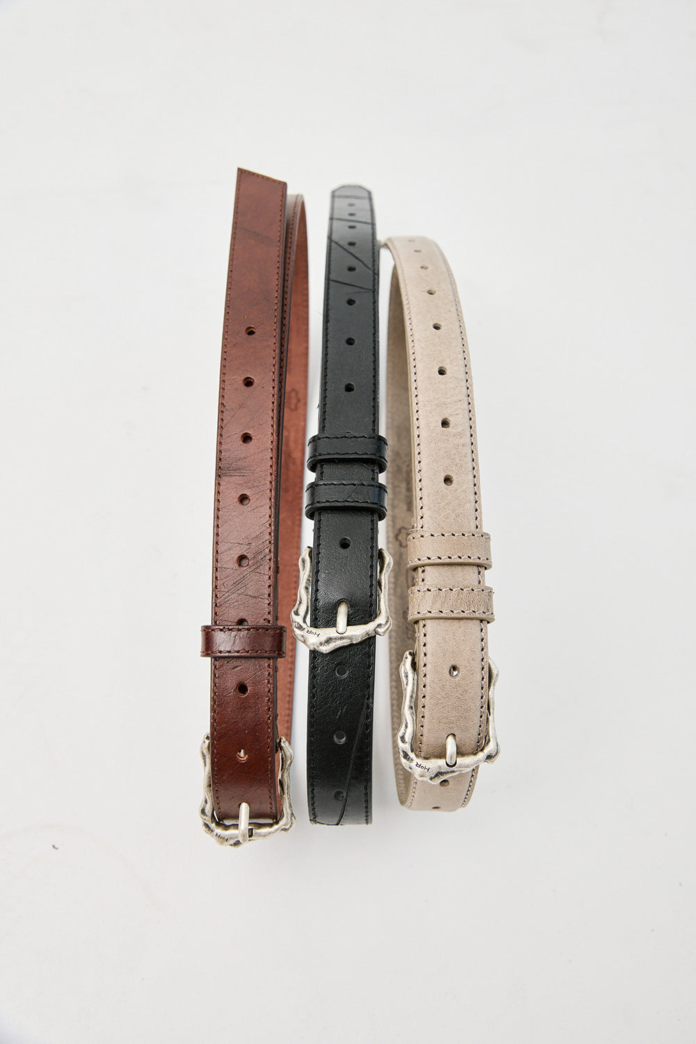 Hatchingroom - Rock Buckle Belt (Dark Brown) product image 6 | TRAB K-Fashion Australia