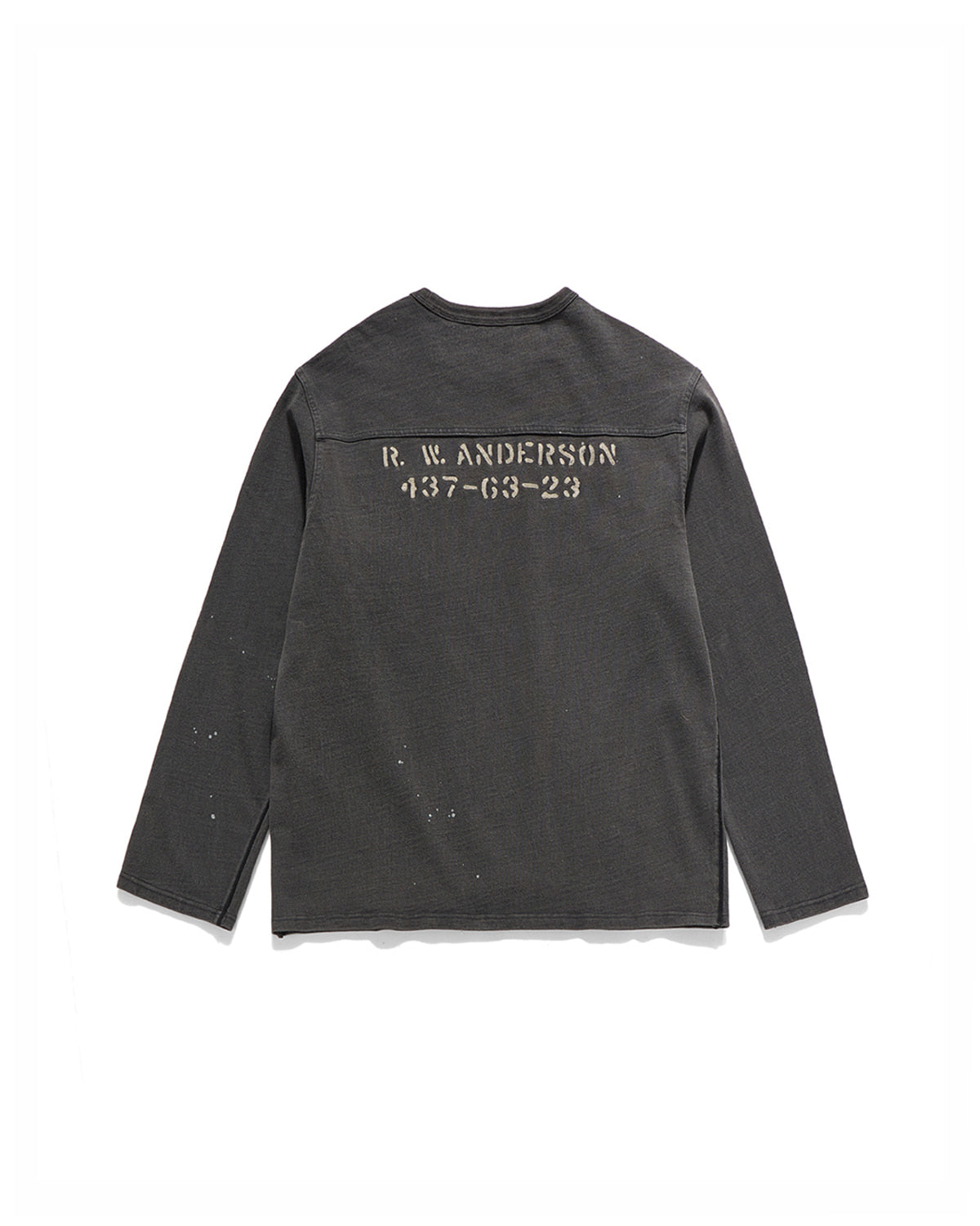 Eastlogue - Naval Embroidery L.s T-shirts (Washed Black) product image 6 | TRAB K-Fashion Australia