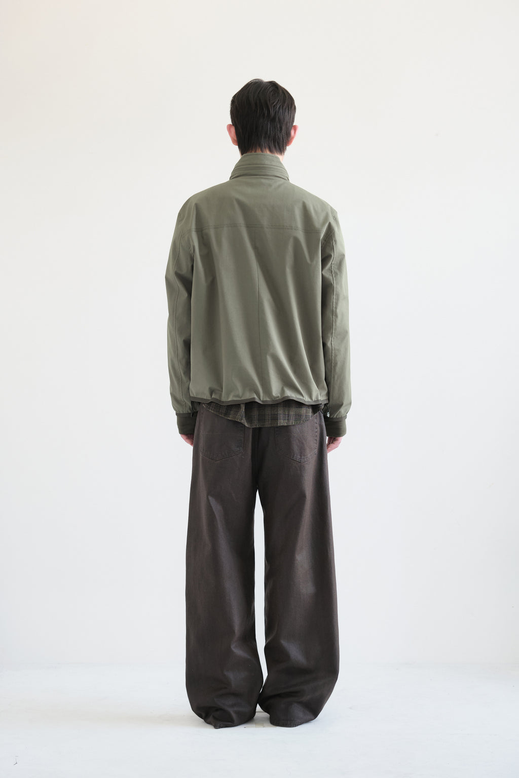 Hatchingroom - Diagonal Zip Jacket V2 (Olive) product image 4 | TRAB K-Fashion Australia