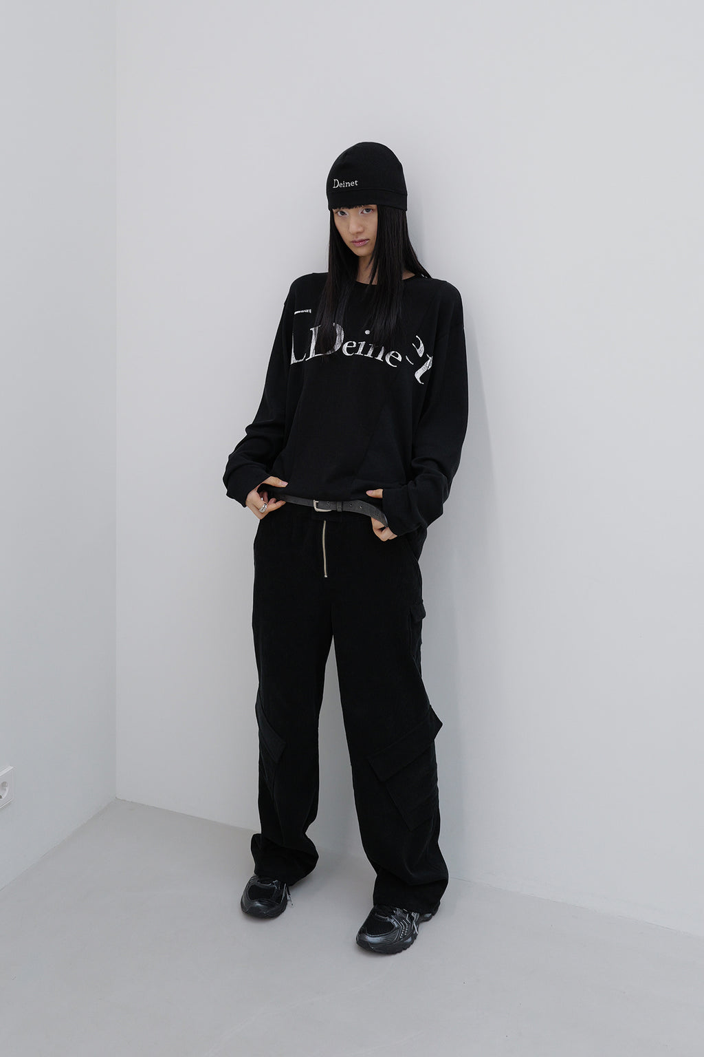Deinet - Deinet Corduroy Utility Cargo Pants (Black) product image 5 | TRAB K-Fashion Australia