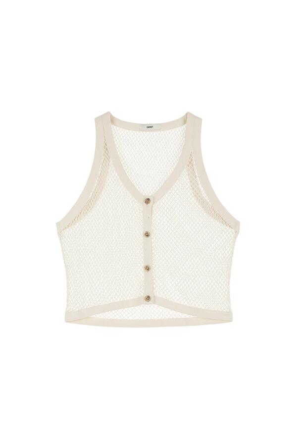 Deinet - Crochet Knit Vest (Ecru) product image 13 | TRAB K-Fashion Australia