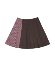 Coyseio - Triple Layer Pleated Skirt (Brown) product image 1 | TRAB K-Fashion Australia