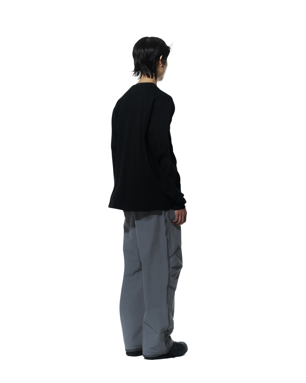 San San Gear - Webbing Patched Pants (Charcoal) product image 3 | TRAB K-Fashion Australia