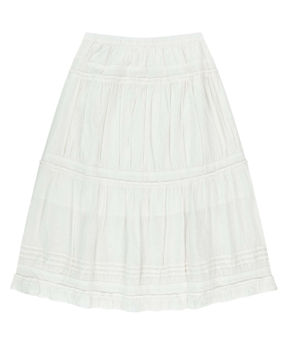 Coyseio - Shirring Midi Skirt (White) product image 13 | TRAB K-Fashion Australia