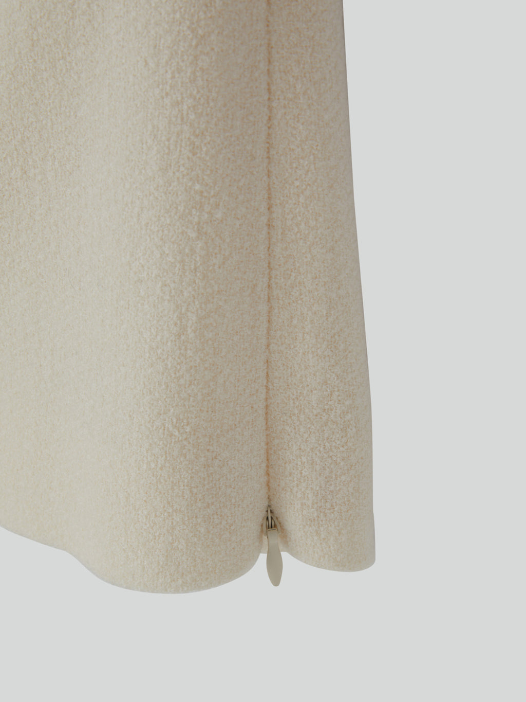 Recto - Wool Tweed V-Neck Top (Ivory) product image 13 | TRAB K-Fashion Australia