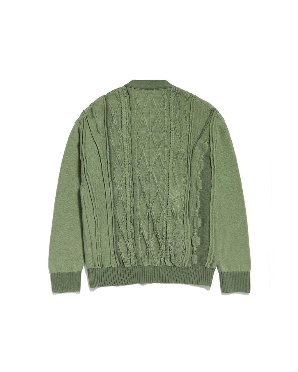 Eastlogue - Asymmetrical Cable Cardigan (Sage Green) product image 6 | TRAB K-Fashion Australia