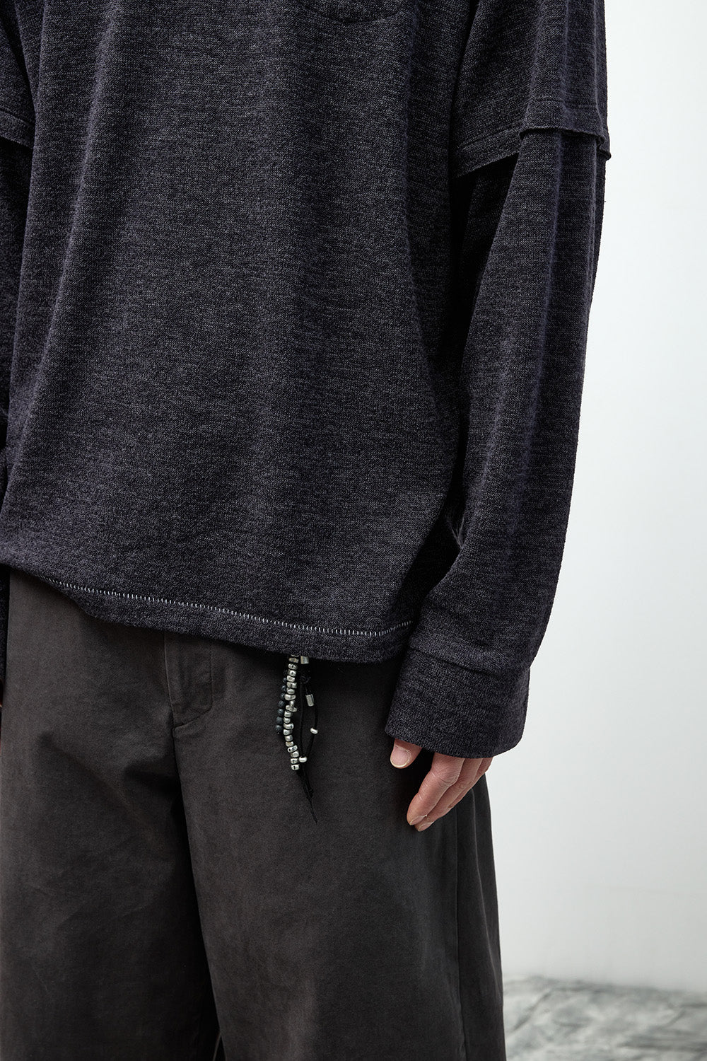 Hatchingroom - Layer Cuffs Tee Dark (Purple) product image 14 | TRAB K-Fashion Australia