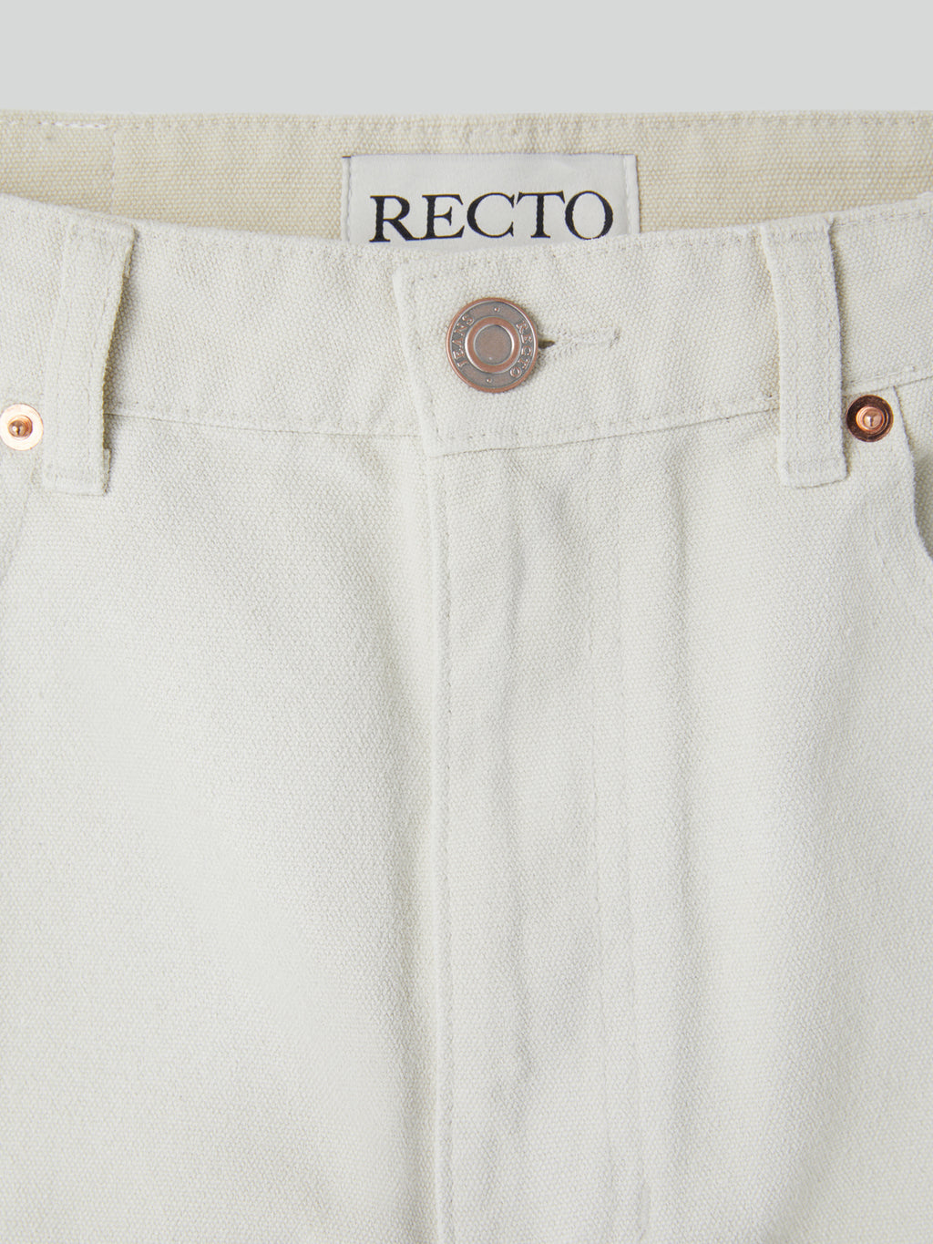Recto - Painted Detail Curved Denim Pants (Ecru) product image 7 | TRAB K-Fashion Australia