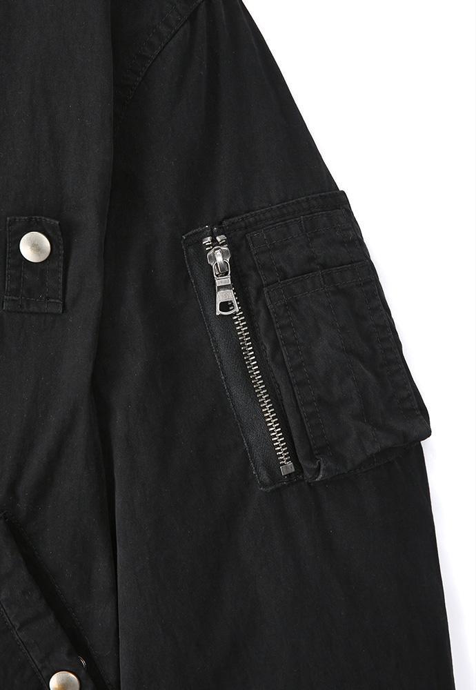 Art if acts - Garment-Dyed MA-1 (Black) product image 14 | TRAB K-Fashion Australia