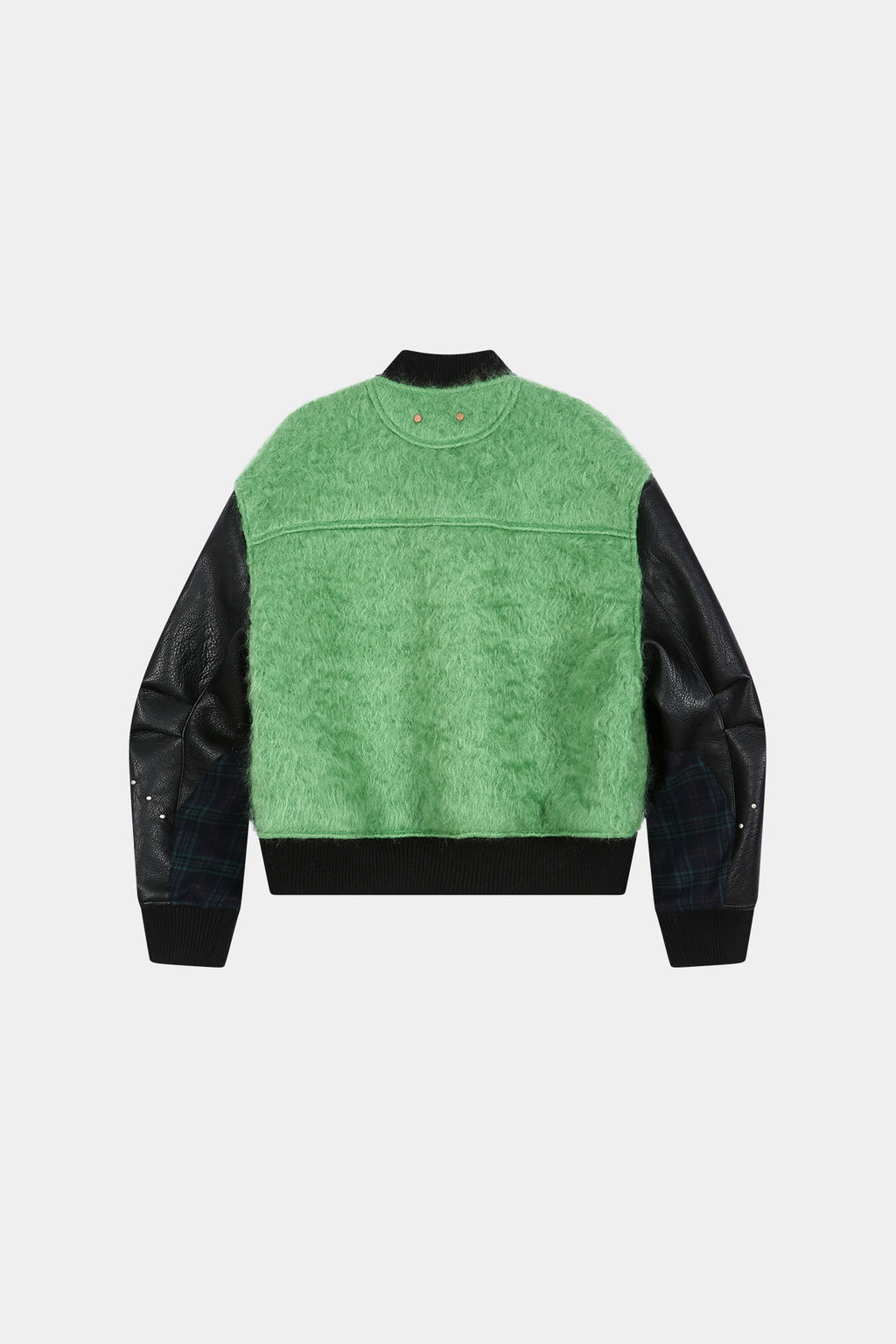 Andersson Bell - Lawn Hairy Wool Varsity Jacket (lichen Green) (Lichen Green) product image 10 | TRAB K-Fashion Australia