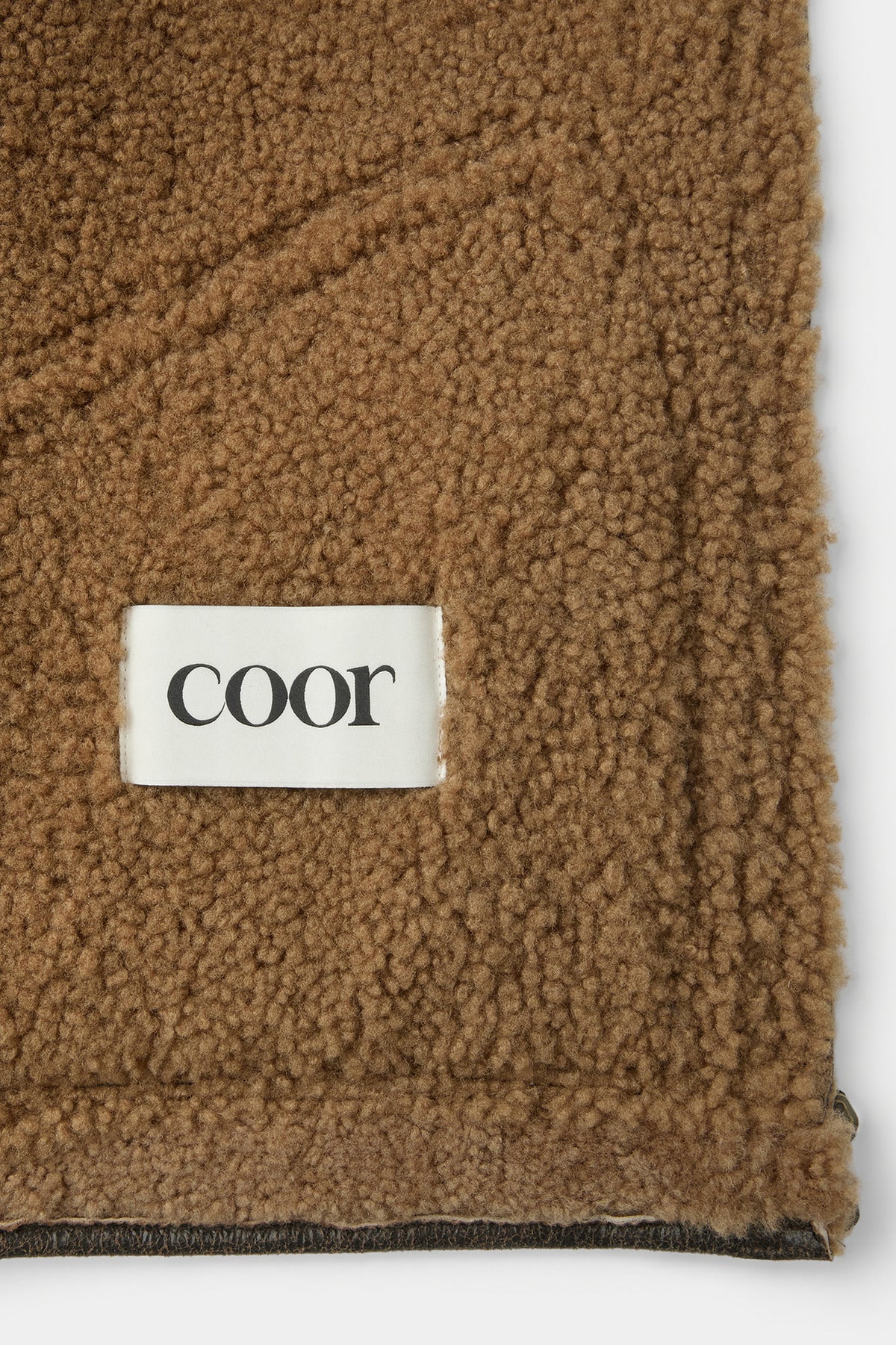Coor - Multi Color Patchwork Shearling Jacket (Multi Brown) product image 9 | TRAB K-Fashion Australia
