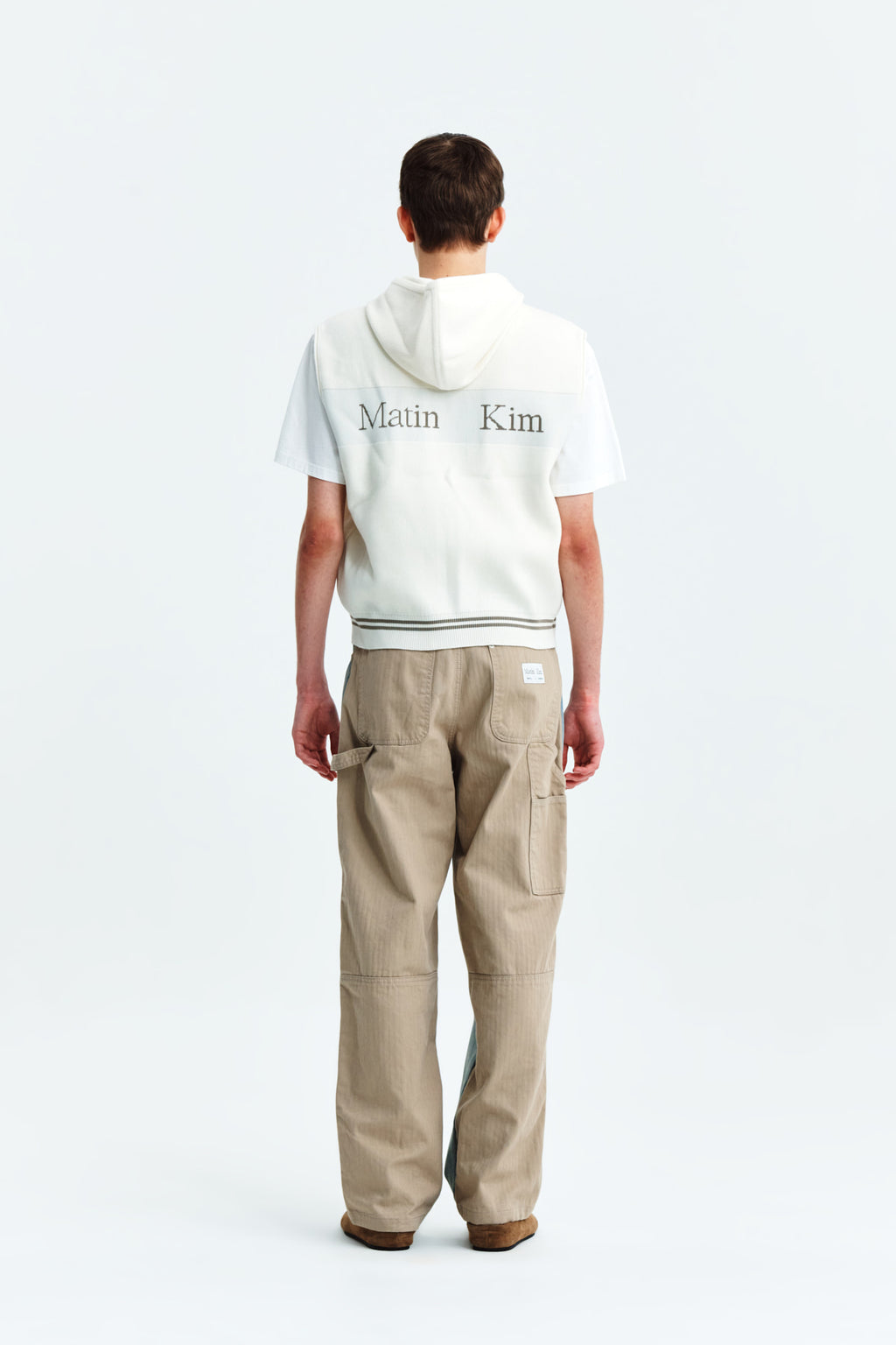 Matin Kim - Hoody Logo Knit Vest (Ivory) product image 8 | TRAB K-Fashion Australia