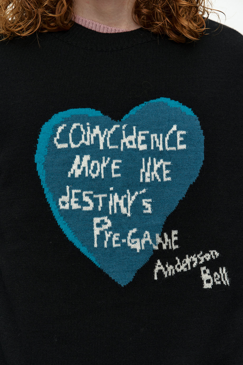 Andersson Bell - Boy's Heart Message Crew-Neck Sweater (Black) product image 5 | TRAB K-Fashion Australia