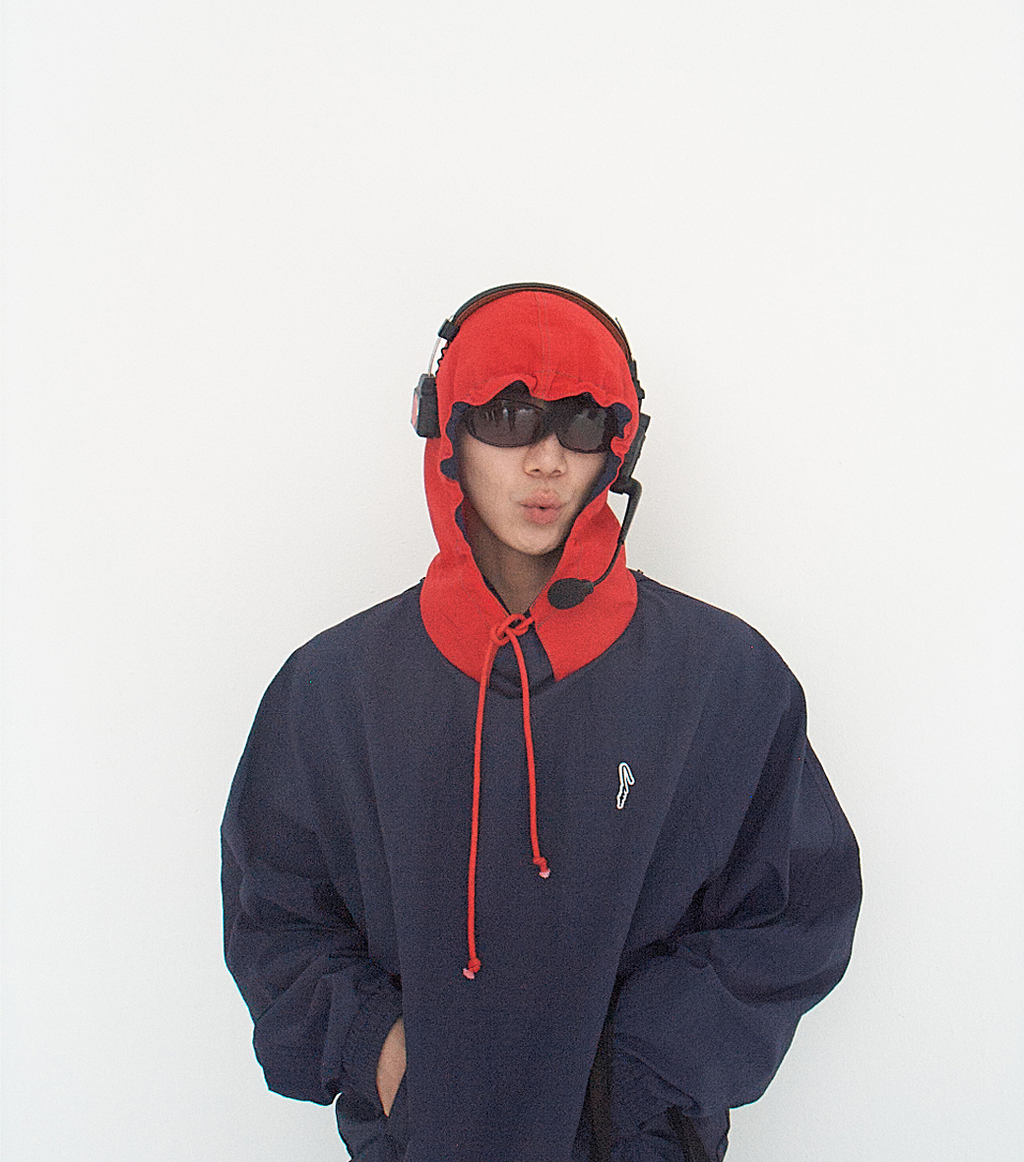 Llege - Color Block Hoody Pullover (Navy) product image 7 | TRAB K-Fashion Australia