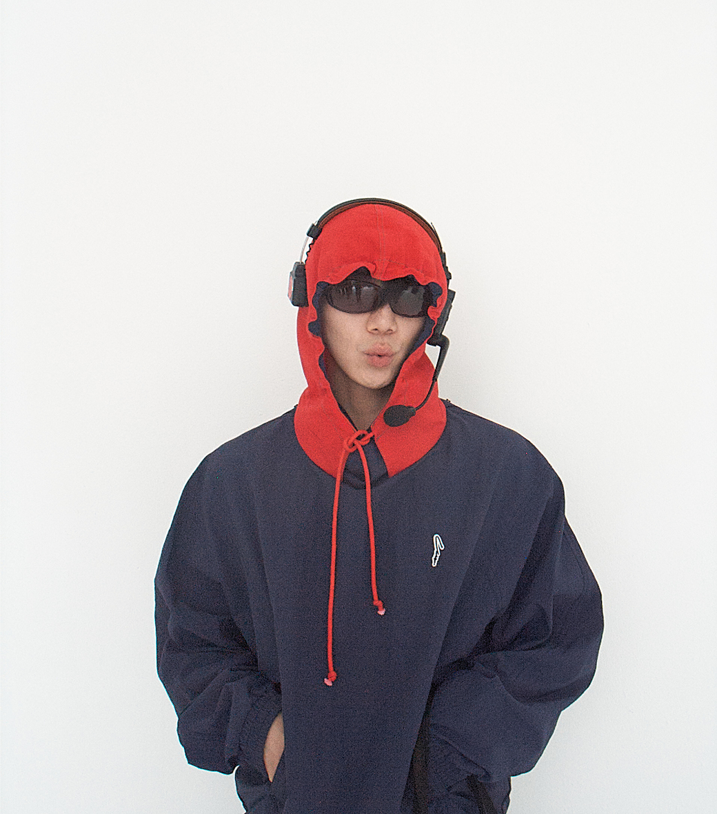 Llege - Color Block Hoody Pullover (Navy) product image 7 | TRAB K-Fashion Australia
