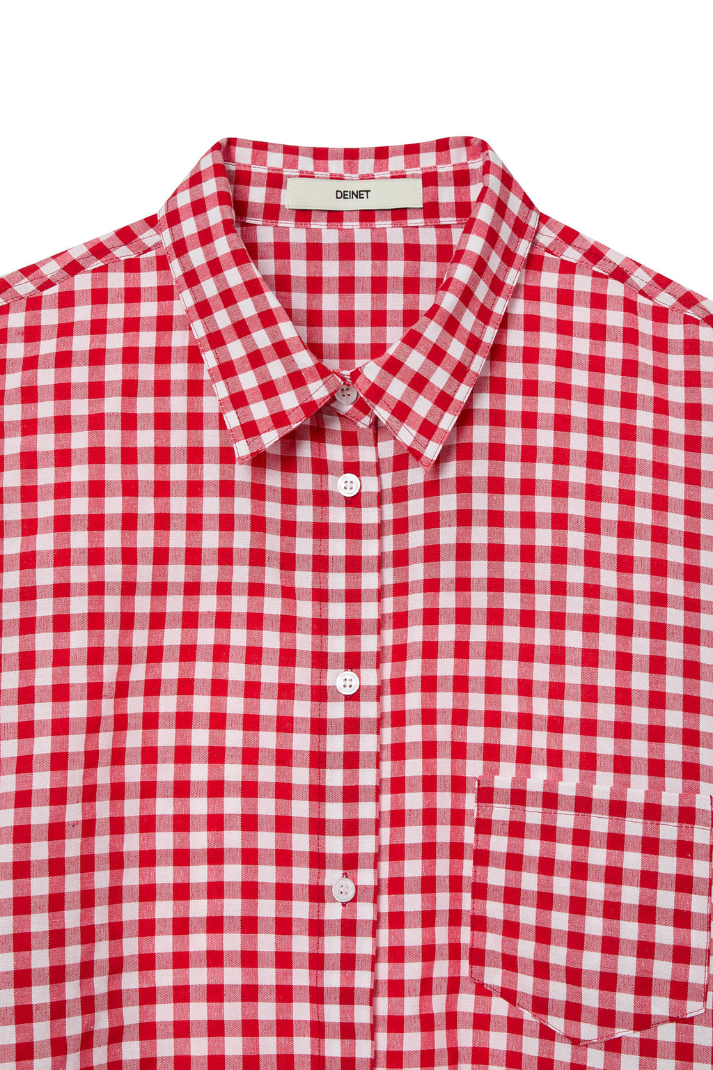Deinet - Deinet Overfit Check Shirts (Red) product image 3 | TRAB K-Fashion Australia