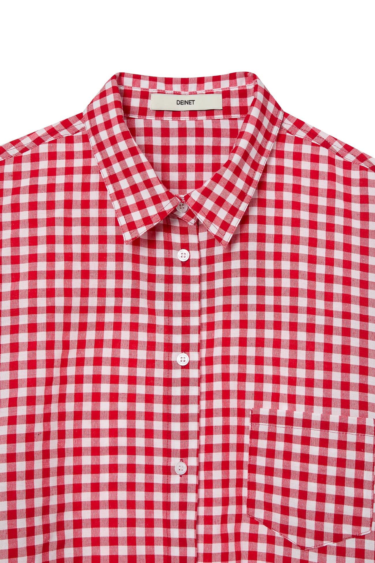 Deinet - Deinet Overfit Check Shirts (Red) product image 3 | TRAB K-Fashion Australia