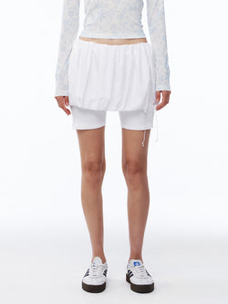 Kijun - Puff Layered Shorts (Off-White) product image 1 | TRAB K-Fashion Australia