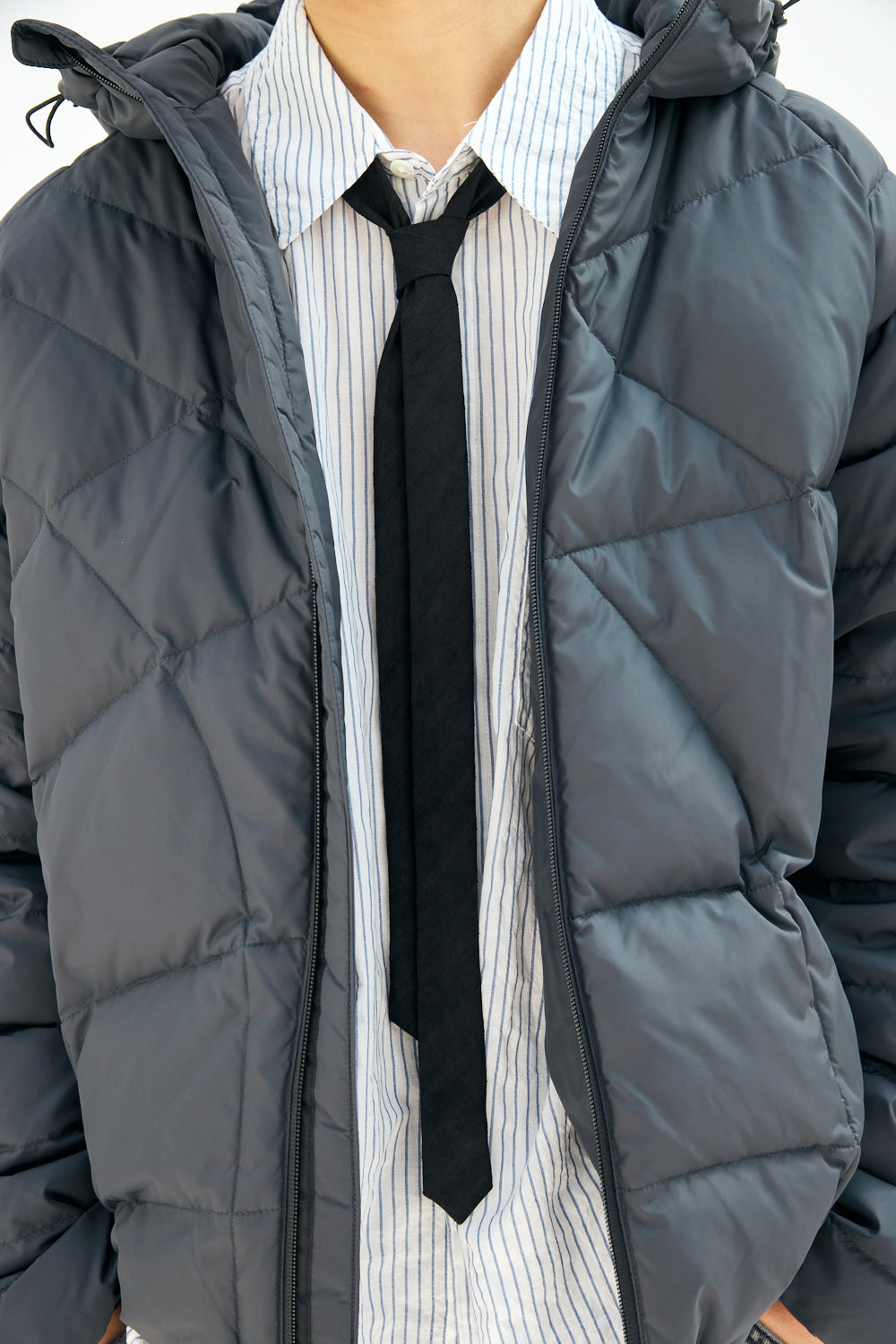 Hatchingroom - Pete Tie Velveteen Stripe (Black) product image 7 | TRAB K-Fashion Australia