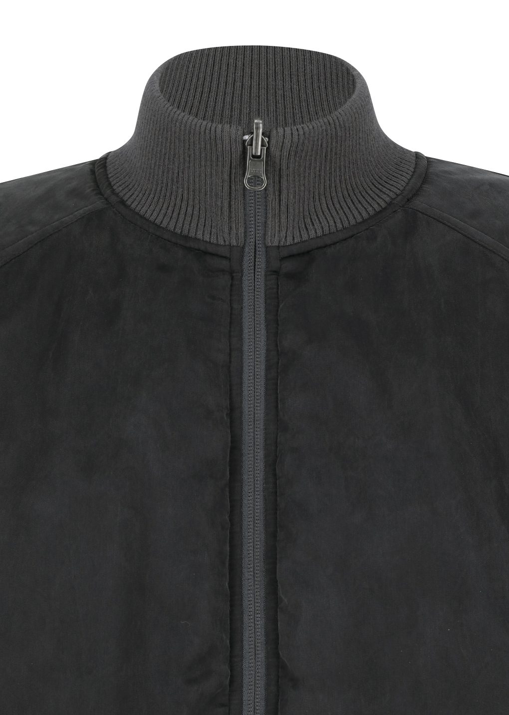 Amomento - Ribbed silky blouson (Black) product image 6 | TRAB K-Fashion Australia