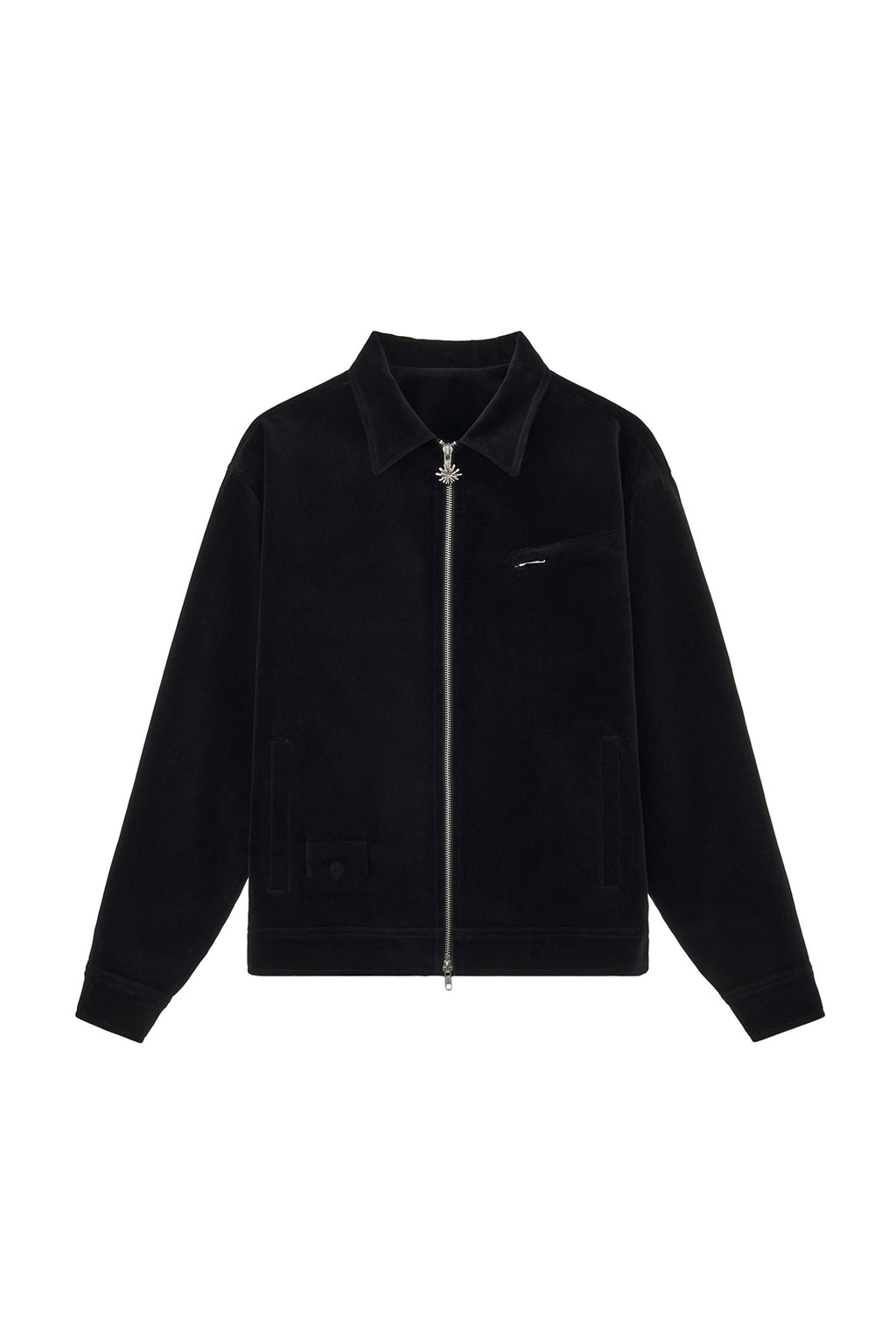 Stu - Velvet Zip Up Jacket Black (With Stamen (Brooch)) product image 17 | TRAB K-Fashion Australia