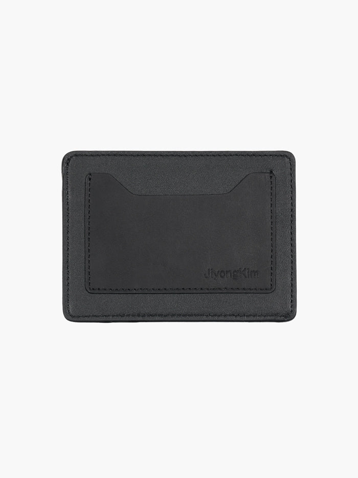 Jiyong Kim - Sun-Bleached Leather Wallet (Khaki) product image 2 | TRAB K-Fashion Australia