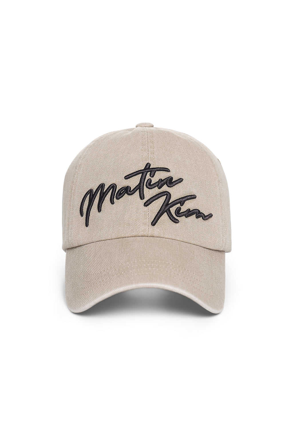Matin Kim - Logo Script Ball Cap (Beige) product image 1 | TRAB K-Fashion Australia