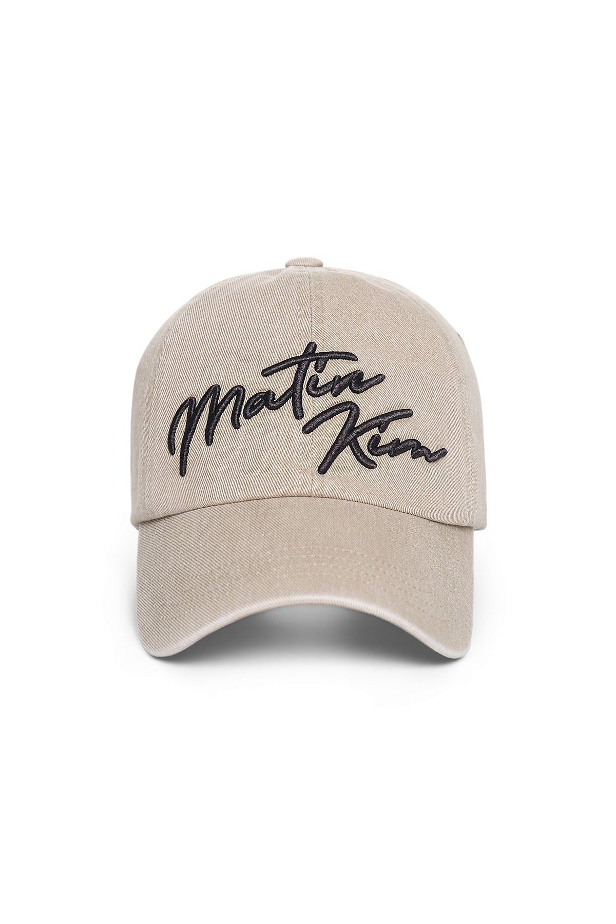Matin Kim - Logo Script Ball Cap (Beige) product image 1 | TRAB K-Fashion Australia