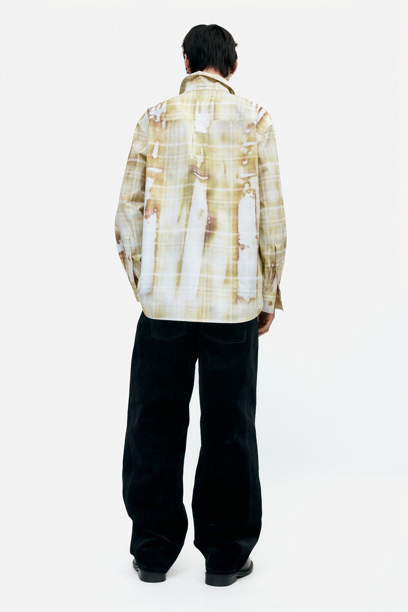 Andersson Bell - Trompe L'oeil Printed Check Shirts (Yellow) product image 3 | TRAB K-Fashion Australia