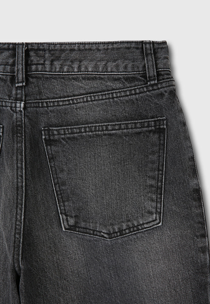 Tonywack - Flared Reconstructed Denim Jeans (Washed Black) product image 14 | TRAB K-Fashion Australia