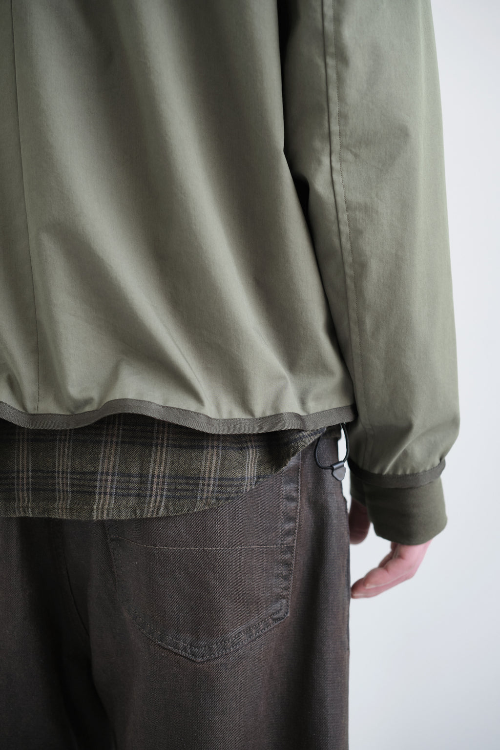 Hatchingroom - Diagonal Zip Jacket V2 (Olive) product image 7 | TRAB K-Fashion Australia
