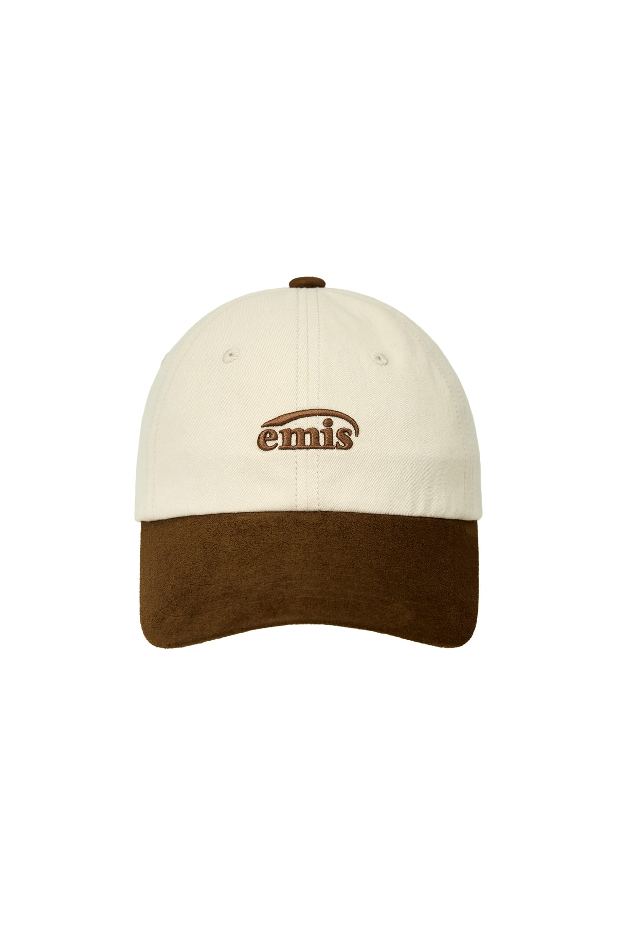 Emis - Small Logo Suede Brim Ball Cap (Beige) product image 1 | TRAB K-Fashion Australia