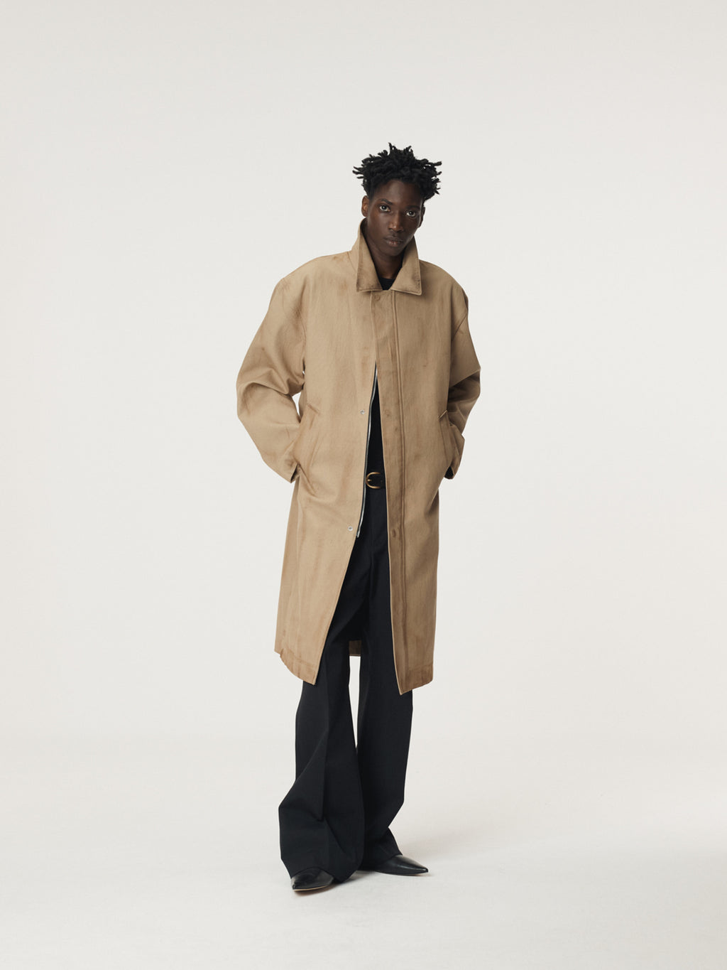 Recto - Vintage Effect Cotton Coat (Desert) product image 4 | TRAB K-Fashion Australia