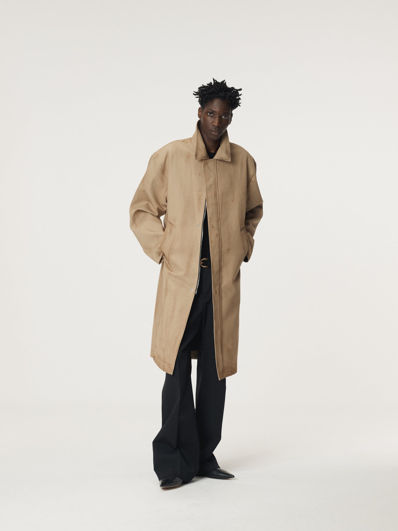 Recto - Vintage Effect Cotton Coat (Desert) product image 4 | TRAB K-Fashion Australia