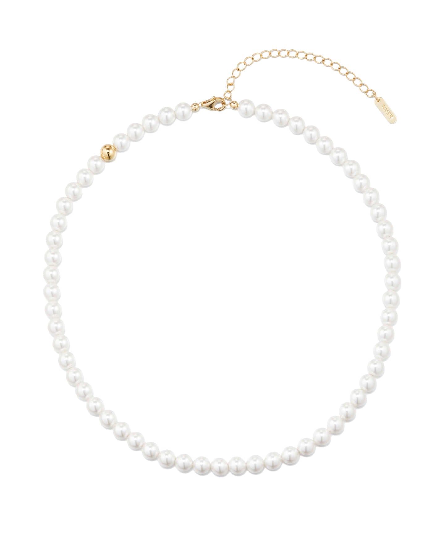 Numbering - Classic Pearl Necklace(4mm/6mm) #9744 product image 7 | TRAB K-Fashion Australia