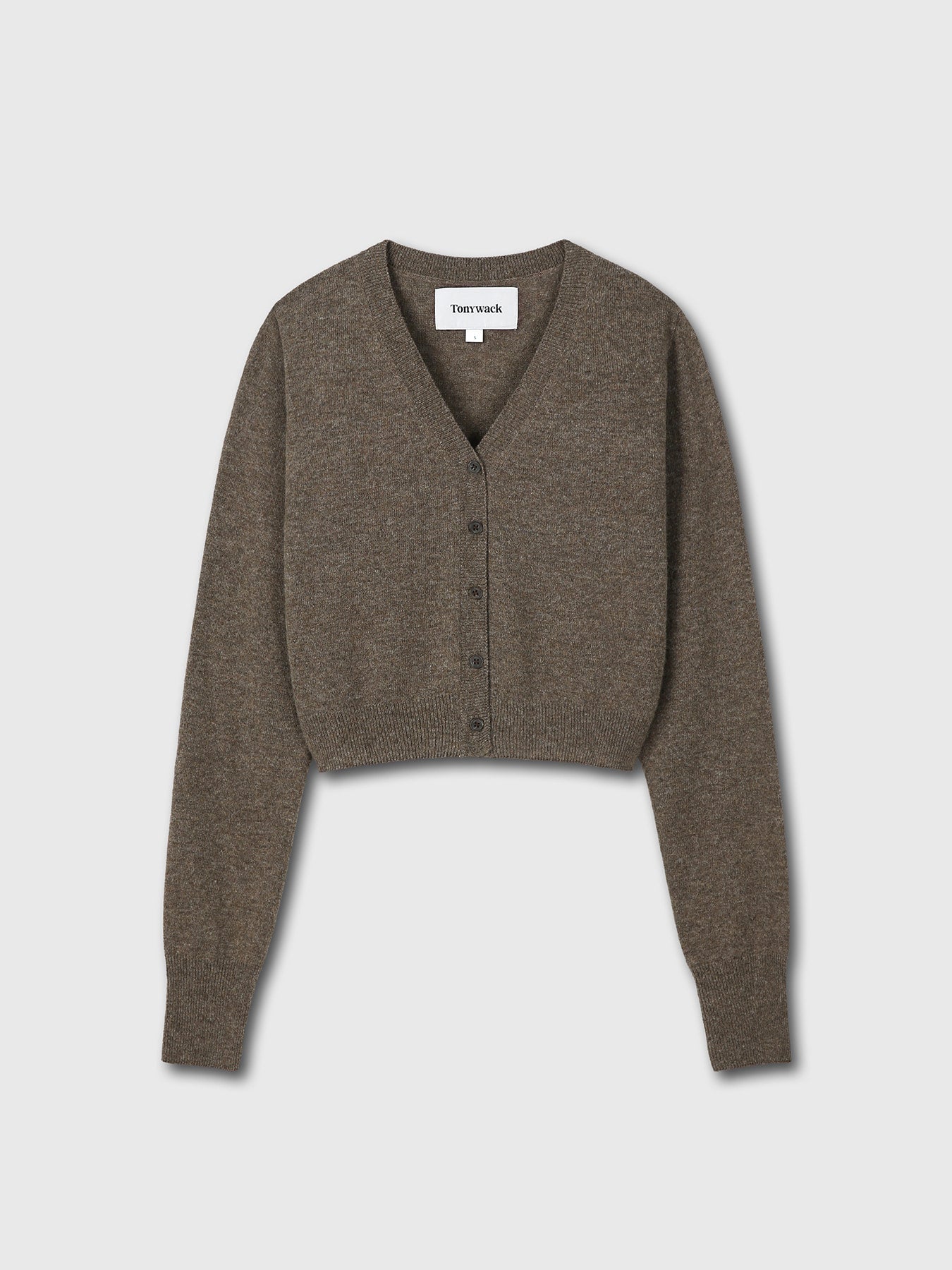 Tonywack - Merino Wool Cropped Cardigan (Brown) product image 7 | TRAB K-Fashion Australia