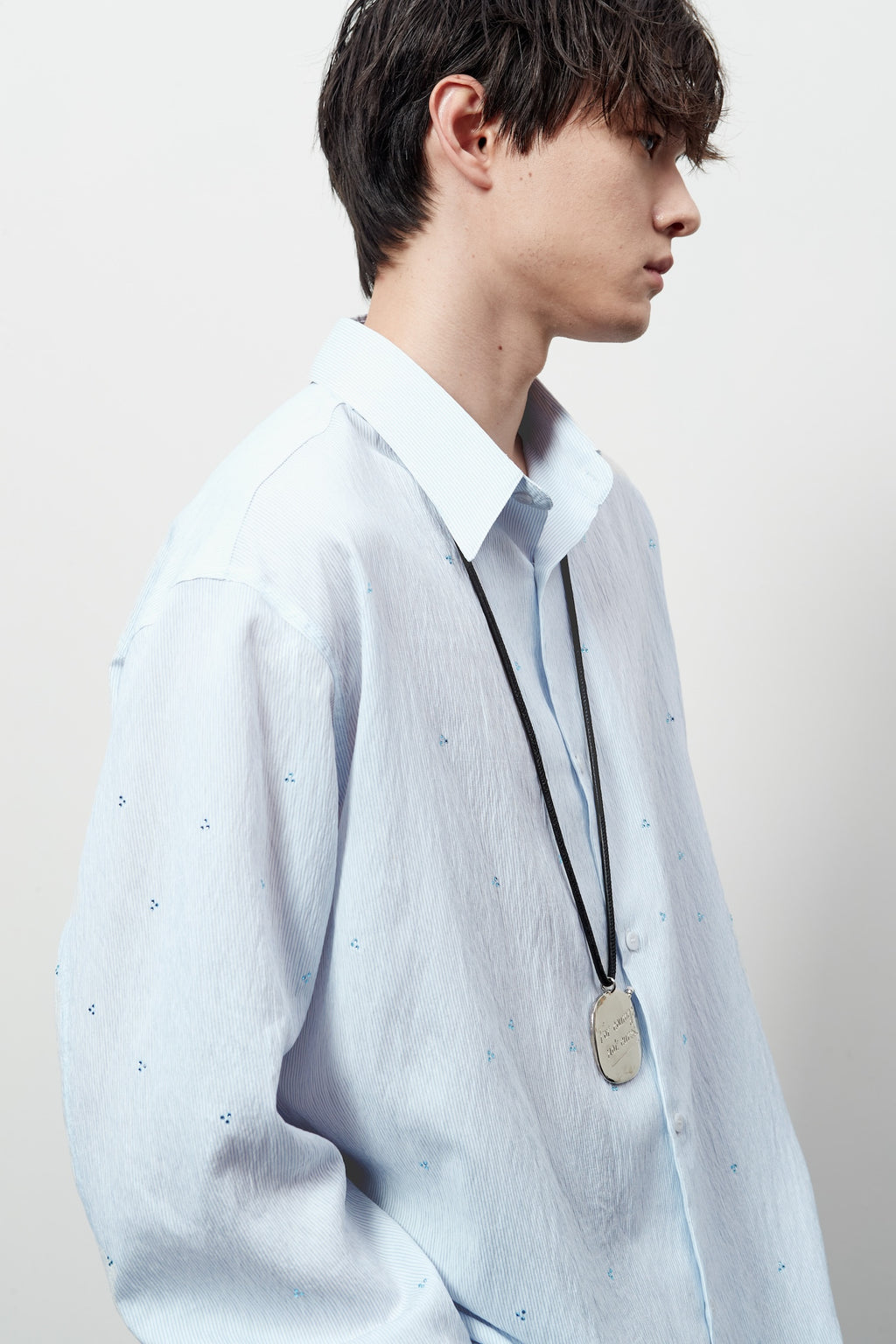 Stu - Crystal Stripe Shirt (Blue) product image 13 | TRAB K-Fashion Australia