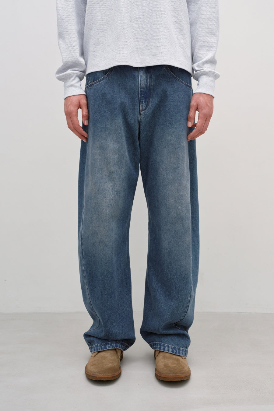Insilence - Engineer Fit Denim Pants (Blue) product image 3 | TRAB K-Fashion Australia
