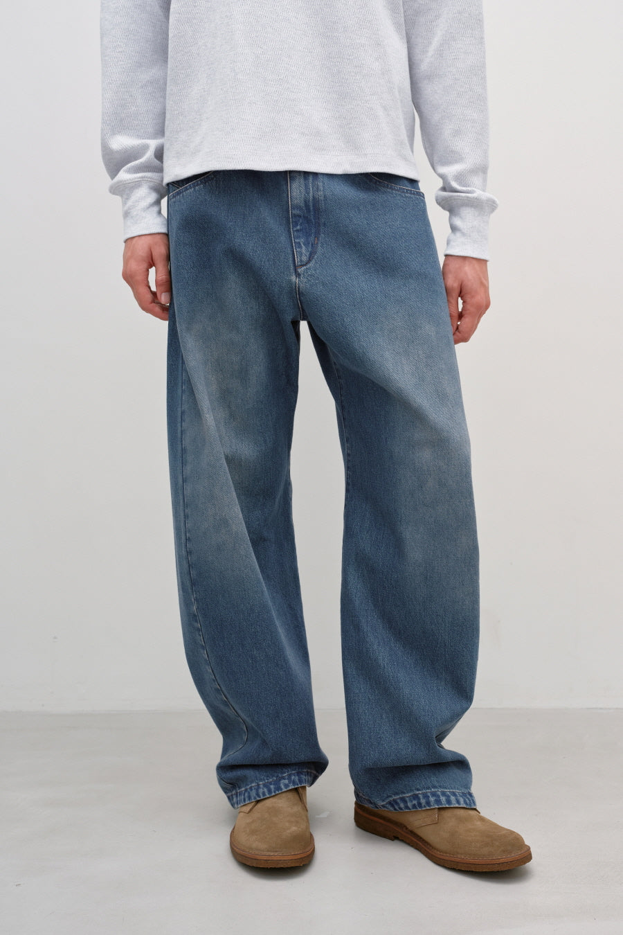Insilence - Engineer Fit Denim Pants (Blue) product image 4 | TRAB K-Fashion Australia