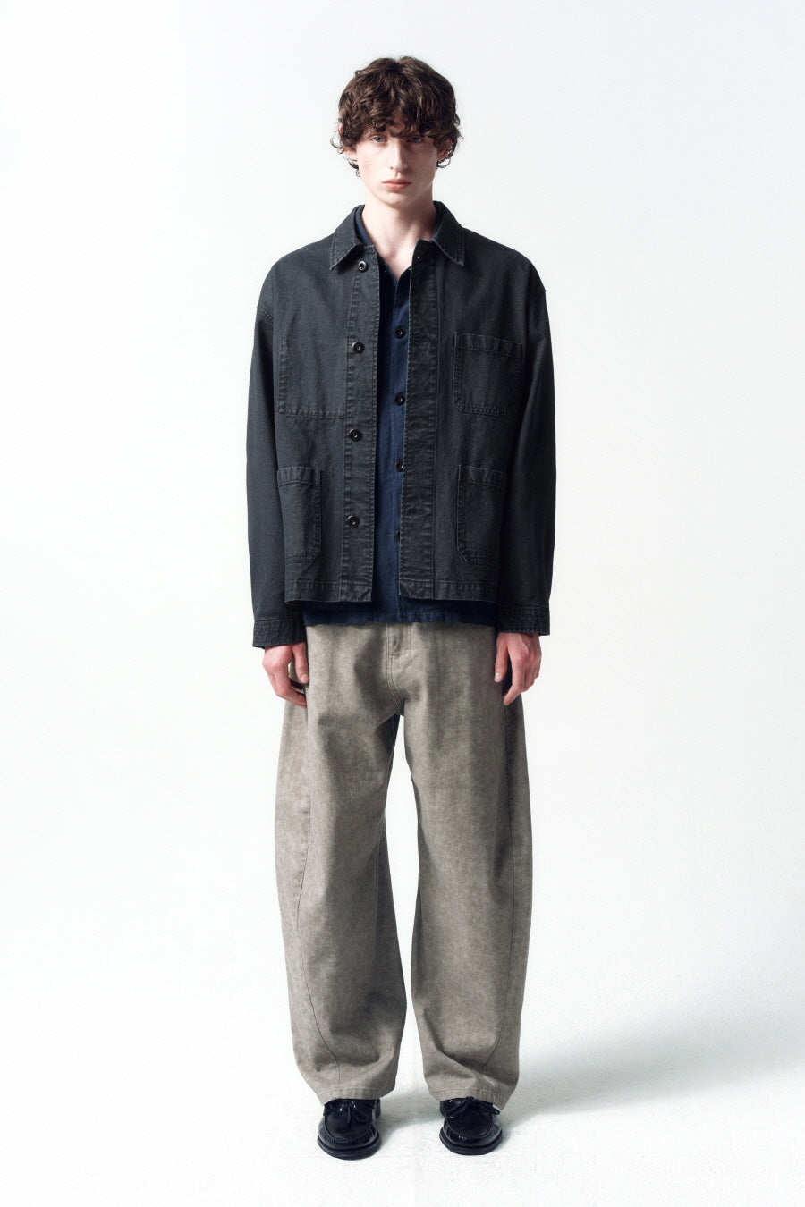 Insilence - Smudge Curved Pants (Taupe Beige) product image 1 | TRAB K-Fashion Australia