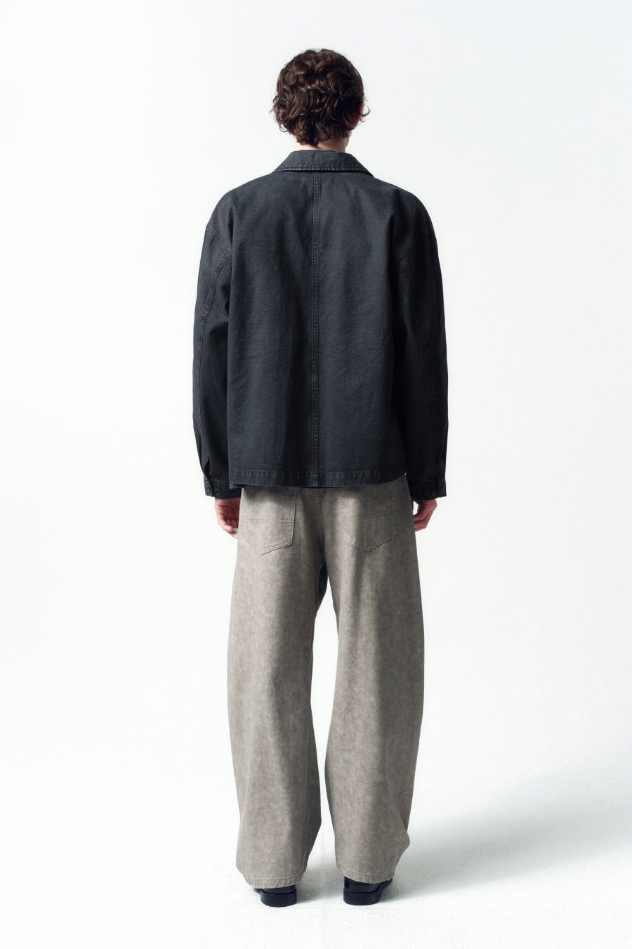 Insilence - Smudge Curved Pants (Taupe Beige) product image 3 | TRAB K-Fashion Australia