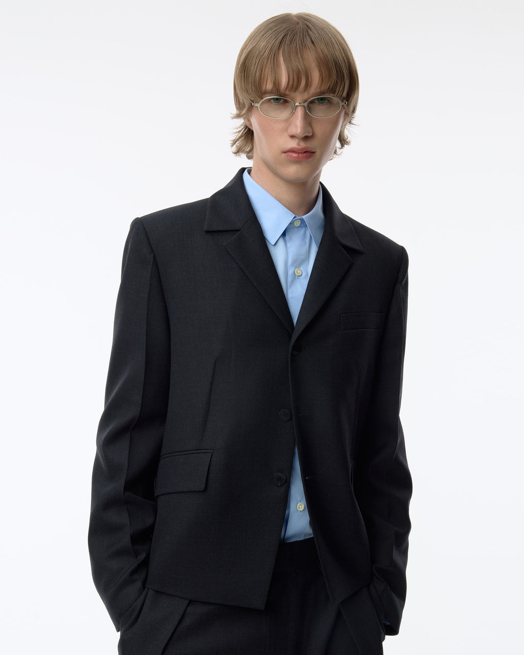 Ader Error - Sig; BK Tag blazer 02 (Grey) product image 16 | TRAB K-Fashion Australia