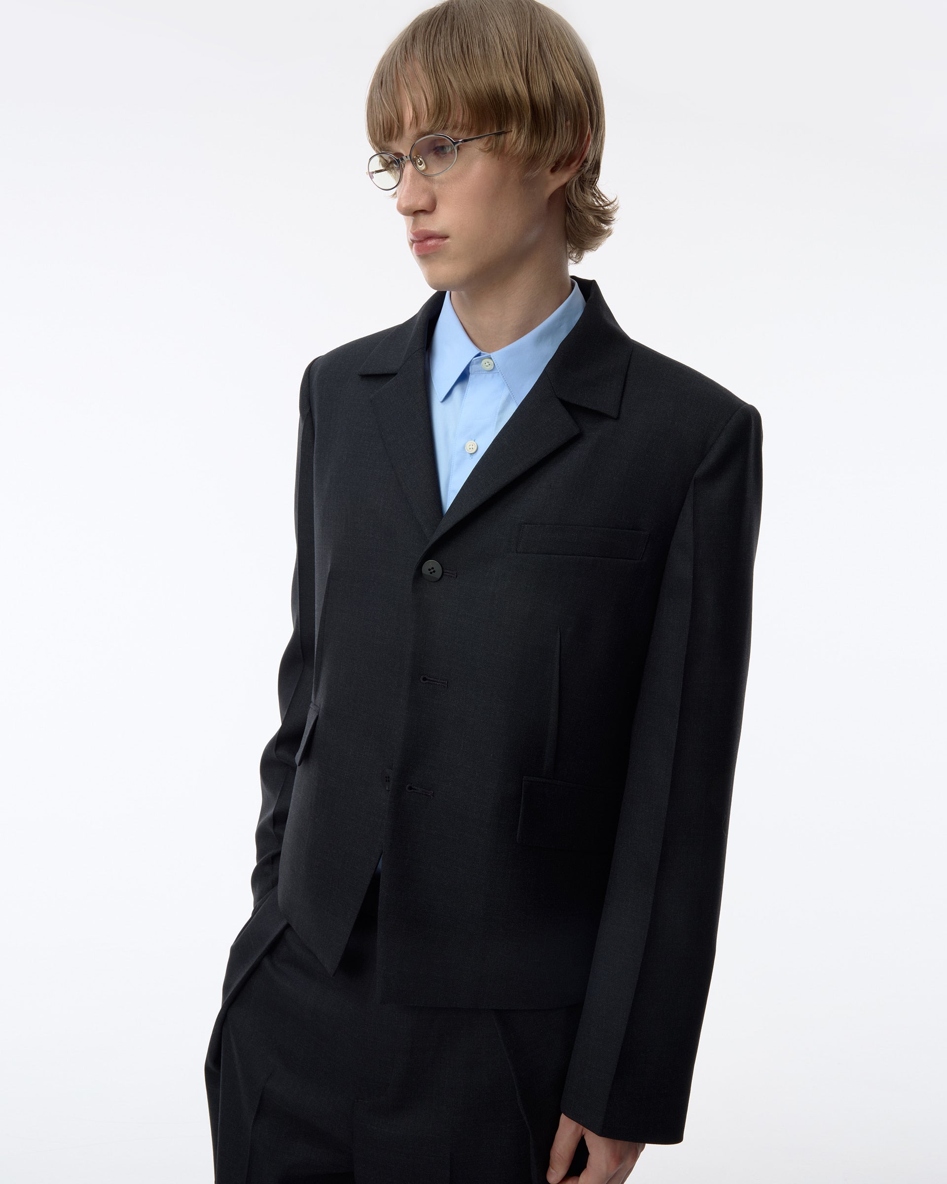 Ader Error - Sig; BK Tag blazer 02 (Grey) product image 18 | TRAB K-Fashion Australia