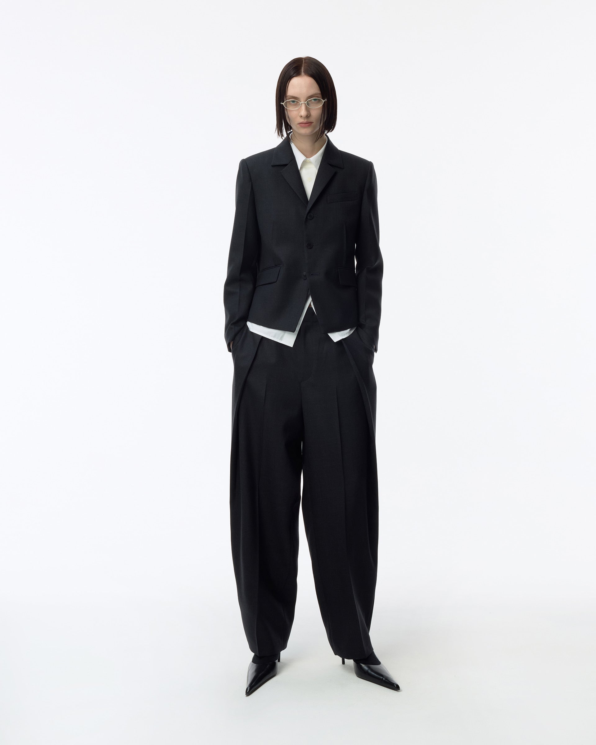 Ader Error - Sig; BK Tag blazer 02 (Grey) product image 1 | TRAB K-Fashion Australia