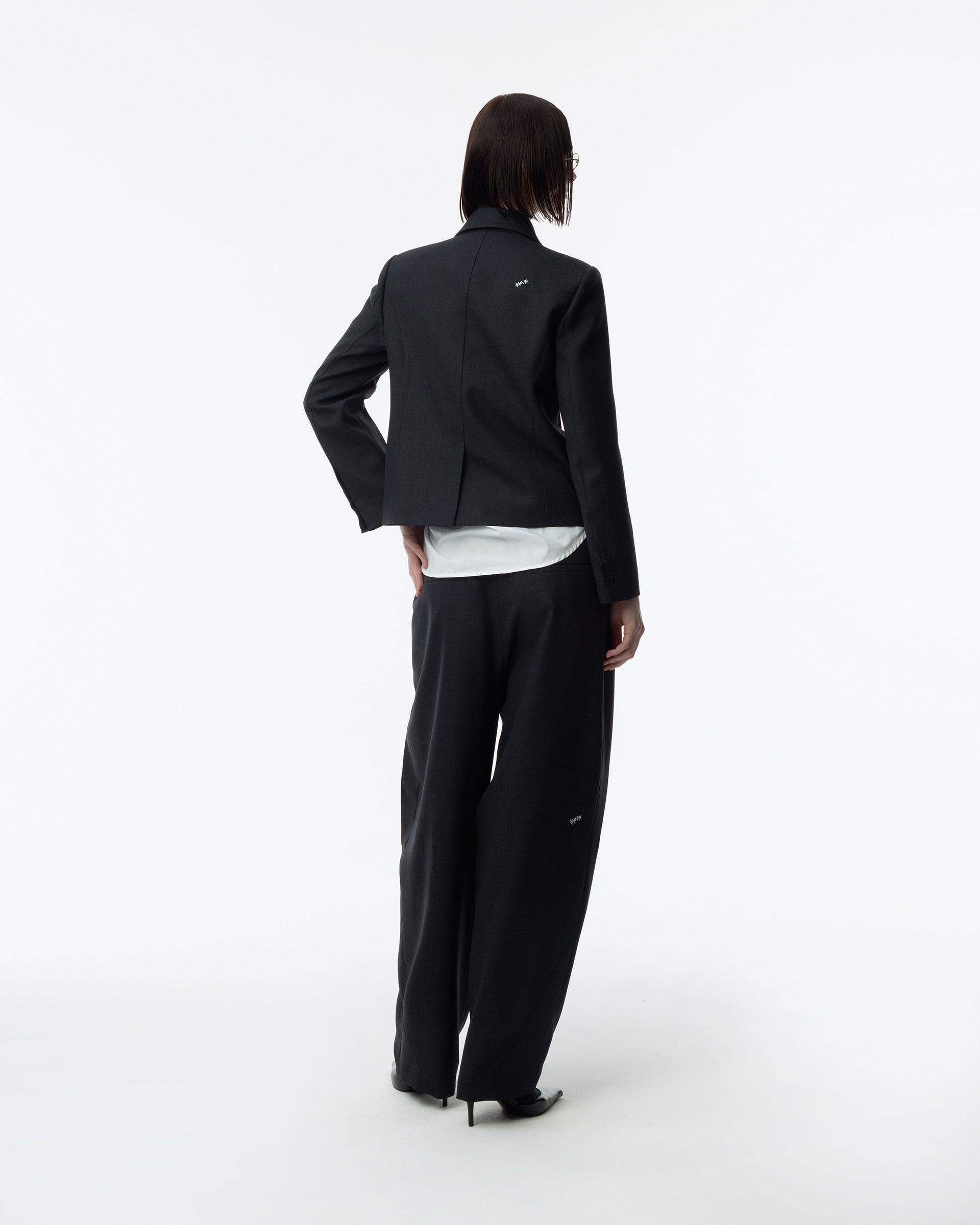 Ader Error - Sig; BK Tag blazer 02 (Grey) product image 3 | TRAB K-Fashion Australia