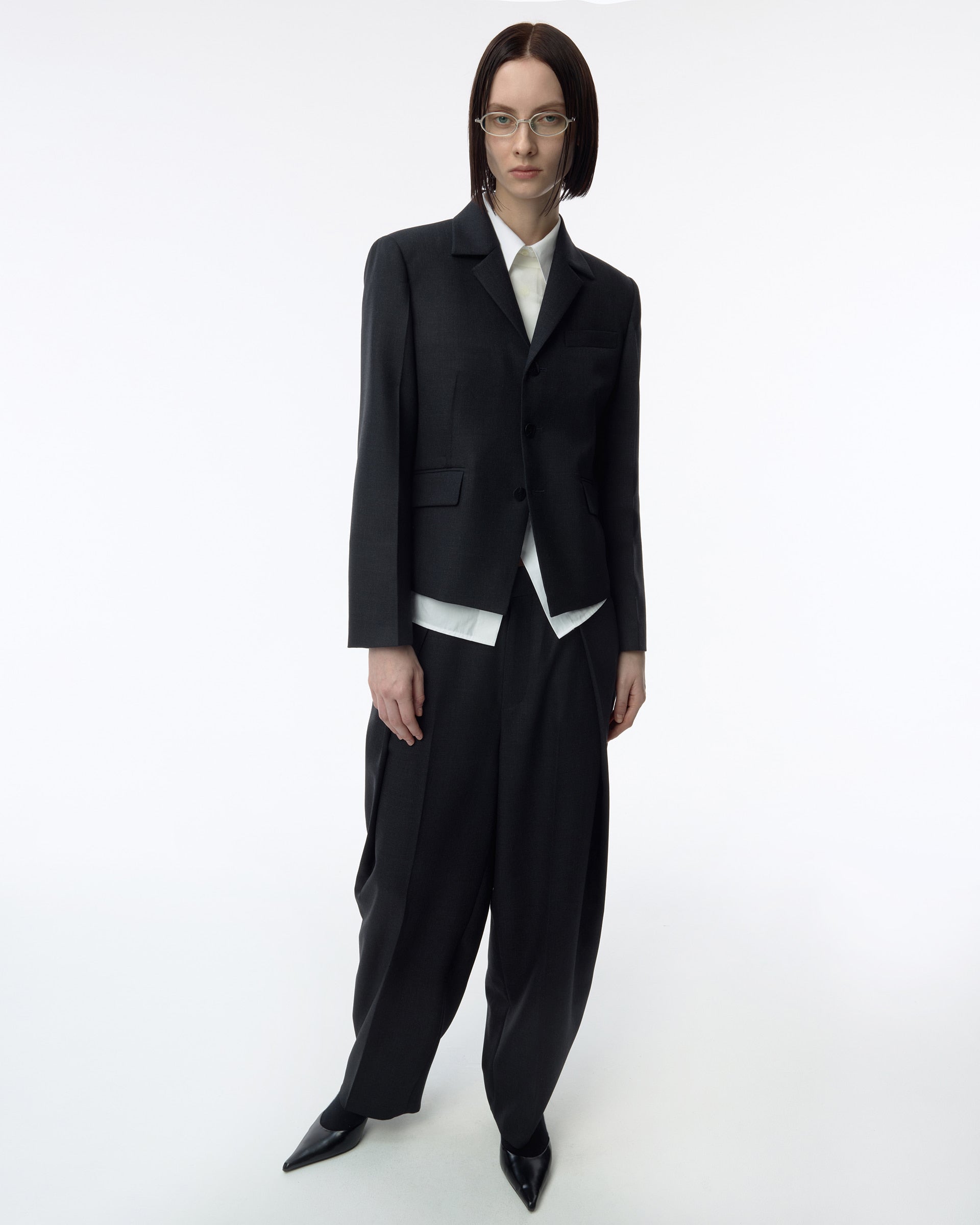 Ader Error - Sig; BK Tag blazer 02 (Grey) product image 5 | TRAB K-Fashion Australia