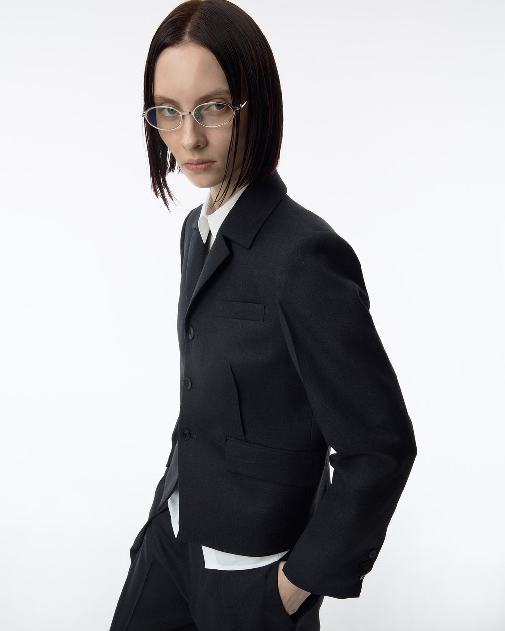 Ader Error - Sig; BK Tag blazer 02 (Grey) product image 9 | TRAB K-Fashion Australia