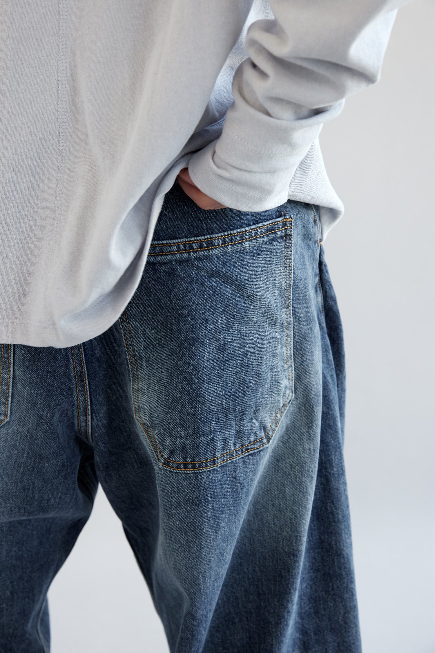 Hatchingroom - Wide Curve Jeans Washed (Blue) product image 15 | TRAB K-Fashion Australia
